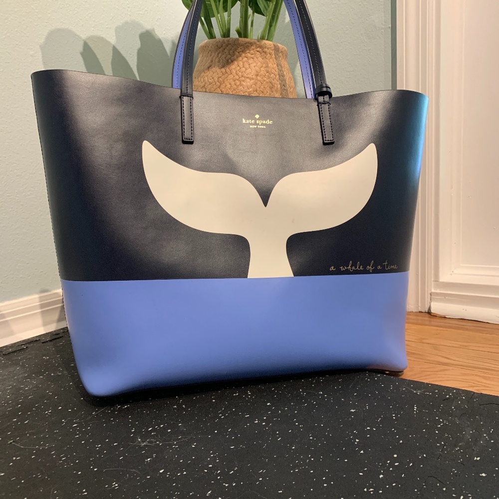 Kate Spade blue whale purse